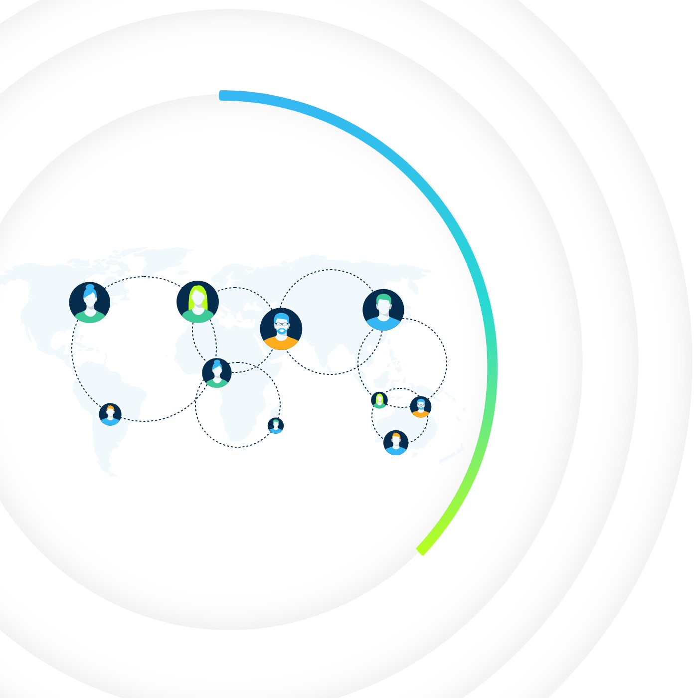 Worldwide Connections Graphic